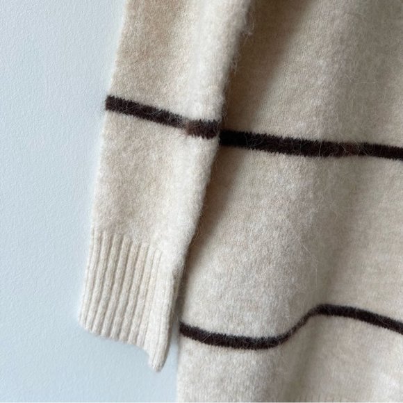 ❌SOLD ❌Aritzia Wilfred Free Cipriana Alpaca Wool Blend Striped Sweater Dress XXS - Picture 5 of 9